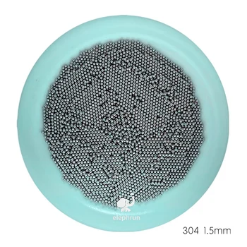 1,5 mm Nerūsējošā AISI304 Tērauda Bumbu Pakāpē 25 Augstu Precizitāti Cietā Gultņu Lodītes