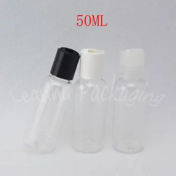 50ML Caurspīdīga Kārta Plecu Plastmasas Pudeles , 50CC Tukši Kosmētikas Konteineru , Kosmētikas Ūdens / Losjons Sub-pudelēs