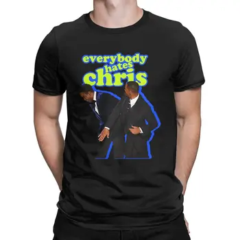 Vīriešu apģērbu Visi Ienīst Krisu Rock Kokvilnas Apģērbu Smieklīgs Īsām Piedurknēm O Kakla Tee Kreklu Plus Izmēru T-Krekli