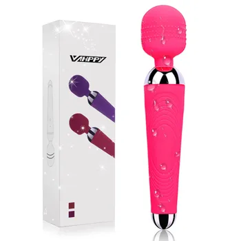 VAHPPY Spēcīgs mutvārdu clit Vibratori Sievietēm, USB Maksas AV Burvju Nūjiņu Vibrators Massager Pieaugušo Seksa Rotaļlietas Sieviete Masturbator