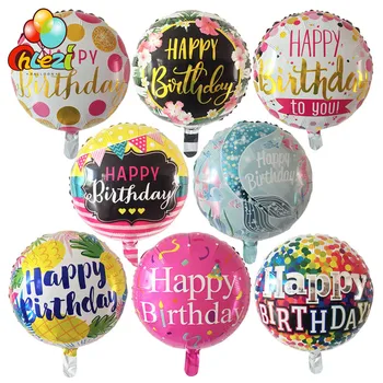 7pcs Folija Dzimšanas dienas svinības Balonu Globos Multi Krāsu Dzimšanas dienu Decorantion Hēlija Baloni, Bērnu Rotaļu Puse Rotājumi Piederumi
