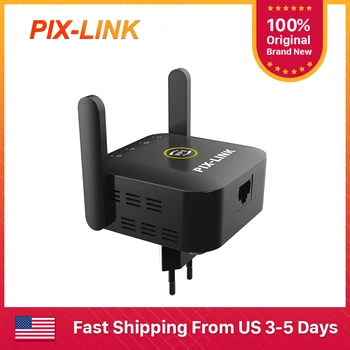 Pixlink WiFi Repeater Router 300Mbps 2.4 G Wifi Extender-Bezvadu Wifi liela attāluma Pastiprinātājs, Wi-Fi Signāla Pastiprinātājs Tīkla