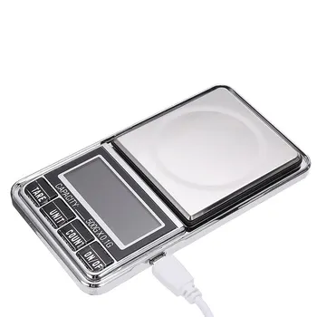 500g/0.1 g Digitālā Svēršanas Svari USB LCD Kabatas Svari Zelta Rotaslietas Garšaugi Precizitāti Mini Virtuve Mēroga Tējas Cepamais
