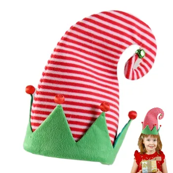 Ziemassvētku Elf Cepuri Sarkanā Un Baltā Svītrainām Santa Hat Svītrainām Ziemassvētku Cepures Jaunums Tērpa Cepures Funny Ziemassvētku Cepures Ģimenes Draugs