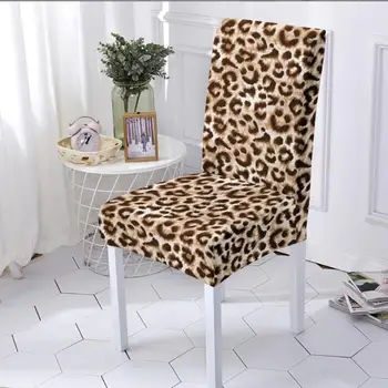 datora krēsla pārsegs leopard Krēsla Roku Stiept Krēslu Segums, Restorāns, Banketu, Kāzu, Biroja Mēbeles Aizsargs Rotājumi