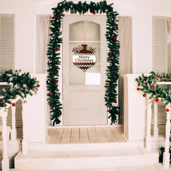 Ziemassvētku Doorplate, Vēstuli Pleds Drukāt Kulons Karājas Ornaments ar Mākslīgo Augļu Mājas Veikali