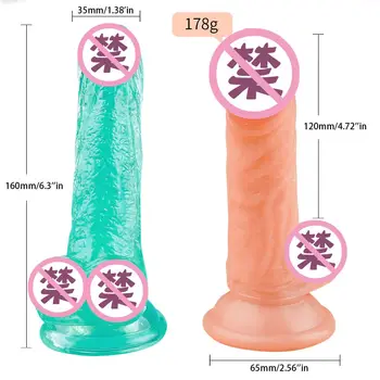 Mazs Penis Simulācijas Sūcējs Stikla Dildo Sieviešu Masturbācija Ierīces Sexy Pieaugušo Seksa Produkta