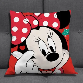Disney Cartoon Mickey Mouse Minnie Spilvendrāna Bērniem, kas Mājās Dekoratīvs Spilvens Gadījumā Dzimšanas diena Ziemassvētku Dāvanu Dropshipping 40x40cm