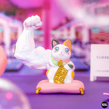 Enerģiski Laimīgs Kaķis Blind Box Rotaļlietas Sērija Anime Rīcības Attēls Lelle Moderns Pārsteigums Soma Mājas Apdare Birojs Radošo Dāvanu