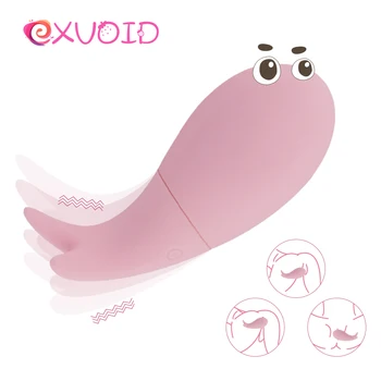 EXVOID Dildo Vibrators Seksa Rotaļlietas Sievietēm, Silikona Seksa Veikals Spēcīgu Olu Vibrators G-spot Massager USB Uzlādes Pieaugušo Produkti