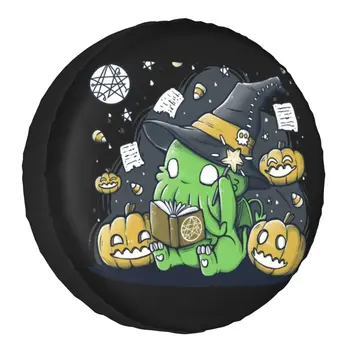Smieklīgi, Cthulhu Halloween Rezerves Riepa Vāks Suzuki Mitsubish Pasūtījuma Lovecraft Monster Automašīnu Riteņu Pārsegi 14