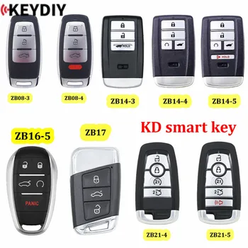 KEYDIY Universālais Smart Key ZB08-3/-4 ZB14-3/ZB14-4/ZB14-5 ZB16-5 ZB17 ZB21-4/-5for KD-X2 KD900 Mini KD uzņemt Vairāk nekā 2000 Modeļus