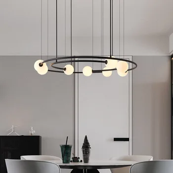ziemeļvalstu led akmens hanglamp rūpniecības lampas lustras komerciālais apgaismojums virtuves ēdamistabas bārs lustra dzīvojamā istaba, ēdamistaba