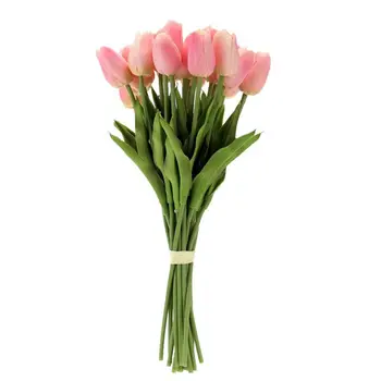 20PCS Mākslīgas Tulpes Ziedu, Vienu Garu Stublāju Pušķi, Nekustamo Touch Skaistu Simulācijas Ziedi Mājas Istabā Puse Kāzu Deco