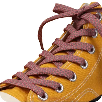 Augšējā Apavu Aksesuāri 3M Atspoguļo kurpju šņorēm 7MM Flat Lacet Charmed uzkrītošā Auklas Piliens Kuģniecības Pasūtījuma шнурки