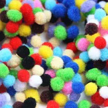 Festivāls Apdare 500pcs Mazo Multicolour DIY Apdare Bumbu 6mm Kažokādu Bumbu Pompon Kāzu Dekori Dekoratīvie Ziedi, Amatniecības