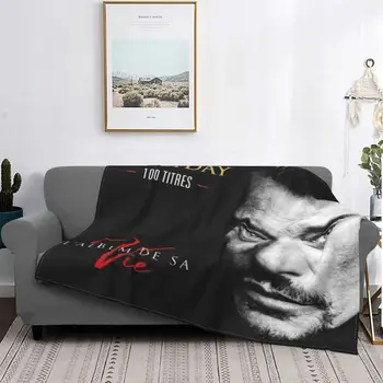 Johnny Hallyday Sedziņa Flaneļa Iespiesti Rock Star Multi-function Ultra-Mīksts Mest Segas Gultas Guļamistabas gultas Pārklāji