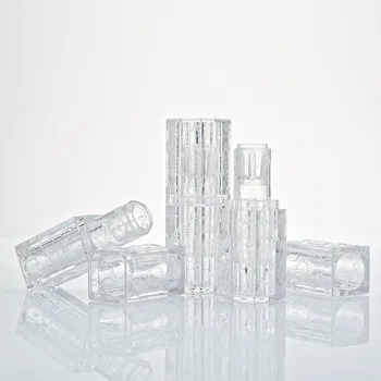 Caurspīdīga kārta lūpu caurules kristāla lūpu balzams, kosmētikas konteineru 12.1 mm