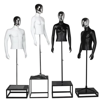 Ķermeņa augšdaļas Manekena Sieviešu Torsa Vīriešu Modeli Melnā un Baltā Krāsā Uz Pārdošana