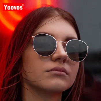 Yoovos Ir 2021. Classic Spogulis Saulesbrilles Sieviešu Vintage Luksusa Iela Pārspēt Zīmola Dizainere, Saules Brilles Braukšanas Oculos De Sol Gafas