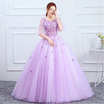 gaismas lavandas ziedi bumbu kleita jauki kleita Sissi princese kleita Viktorijas /Marijas/var muitas izgatavošana/design sveicināti!