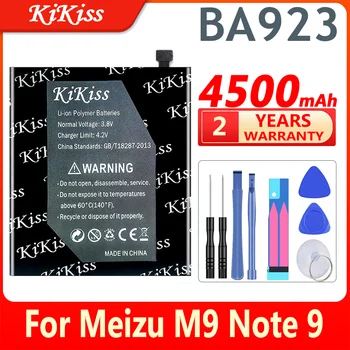 KiKiss 4500mAh Akumulatora BA923 par Meizu, Ņemiet vērā, 9 Note9 M9 Viedtālrunis BA923 Mobilo Telefonu Rezerves Baterijas + Dāvana, Instrumenti,