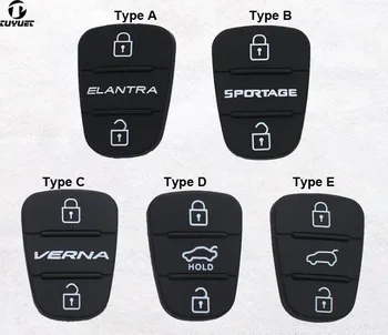 Rezerves Atslēga Spilventiņu Hyundai Elantra IX35 Sonata Kia K2, K5 Sportage Pogu Gumijas, Silikona Spilventiņi