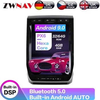 ZWNAV Tesla Stils Android 9.0 PX6 4G 64GB Auto Spēlētājs Ford Raptor F150 2015 - 2020 Auto GPS Navigācijas CarPlay DSP Autostereo